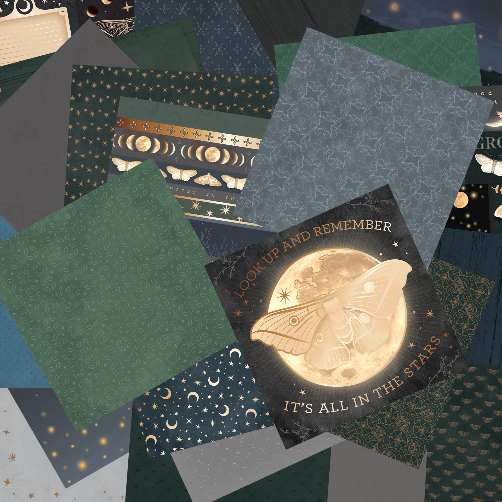 slide 3 of 3, Craft Smith 12" X 12" Harvest Night Paper Pad, 12 in x 12 in