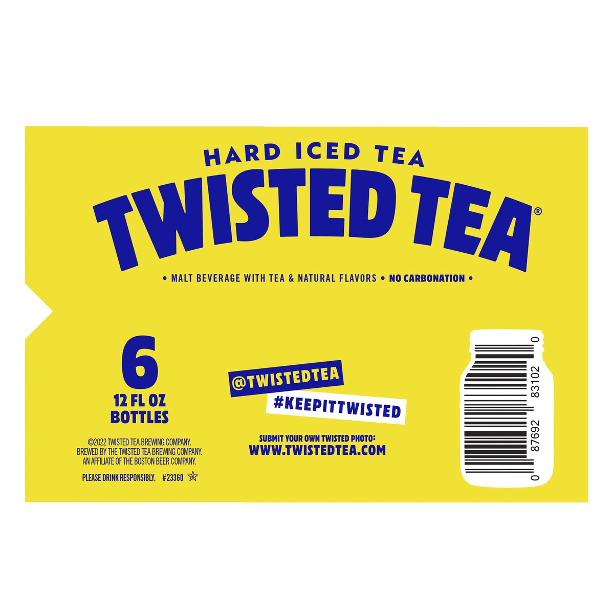 slide 6 of 7, Twisted Tea Original, Hard Iced Tea (12 fl. oz. Bottle, 6pk.), 6 ct; 12 oz