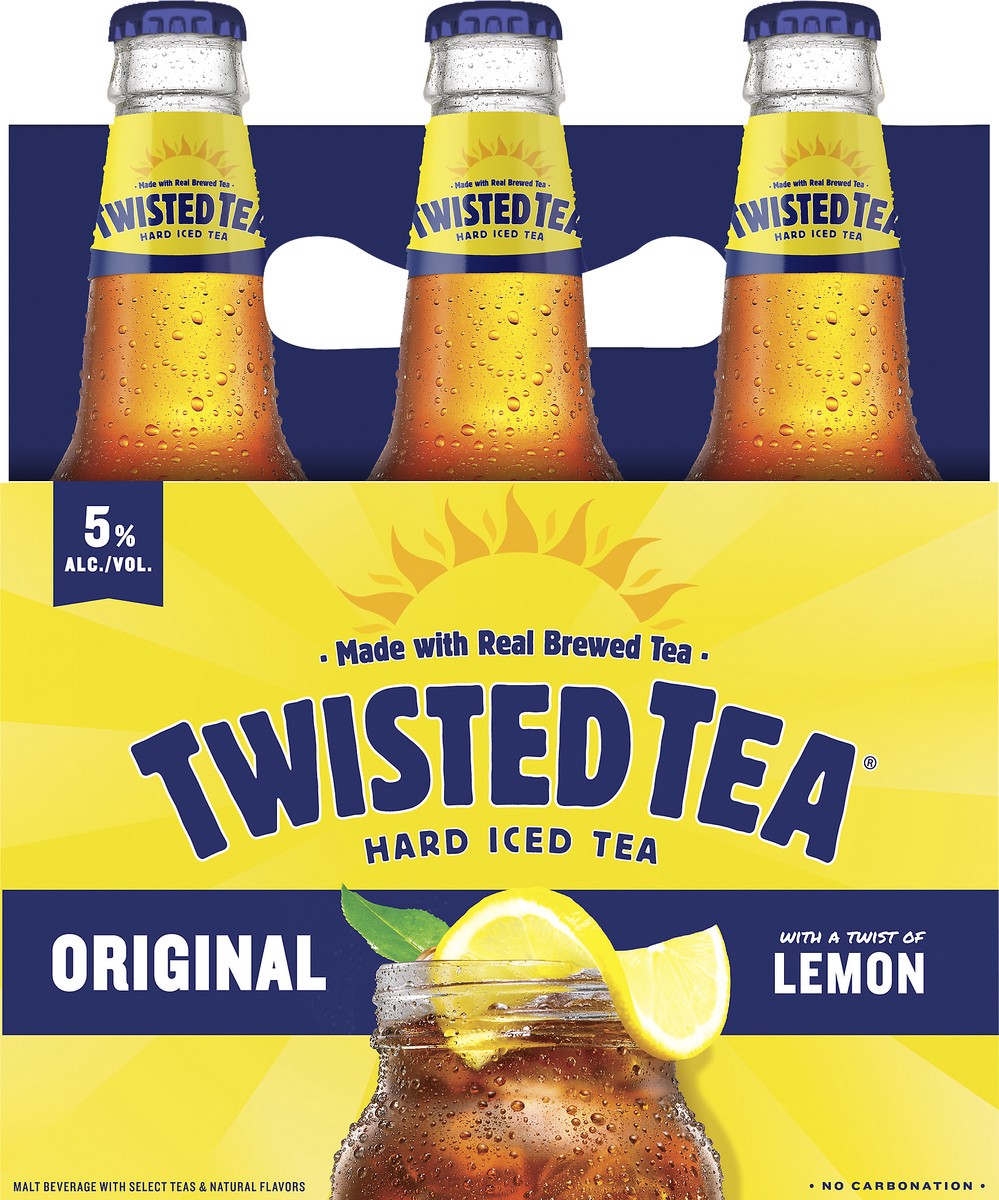 slide 3 of 7, Twisted Tea Original, Hard Iced Tea (12 fl. oz. Bottle, 6pk.), 6 ct; 12 oz