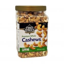 slide 1 of 6, First Street Premium Whole Cashews, 32 oz