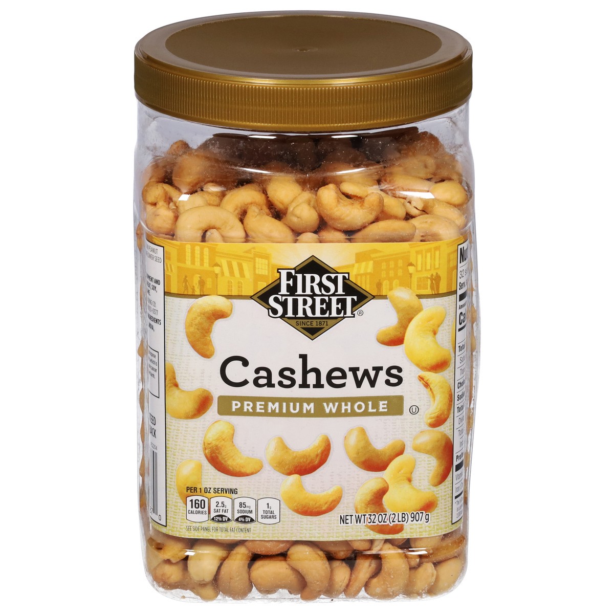 slide 1 of 6, First Street Premium Whole Cashews - 32 oz, 32 oz