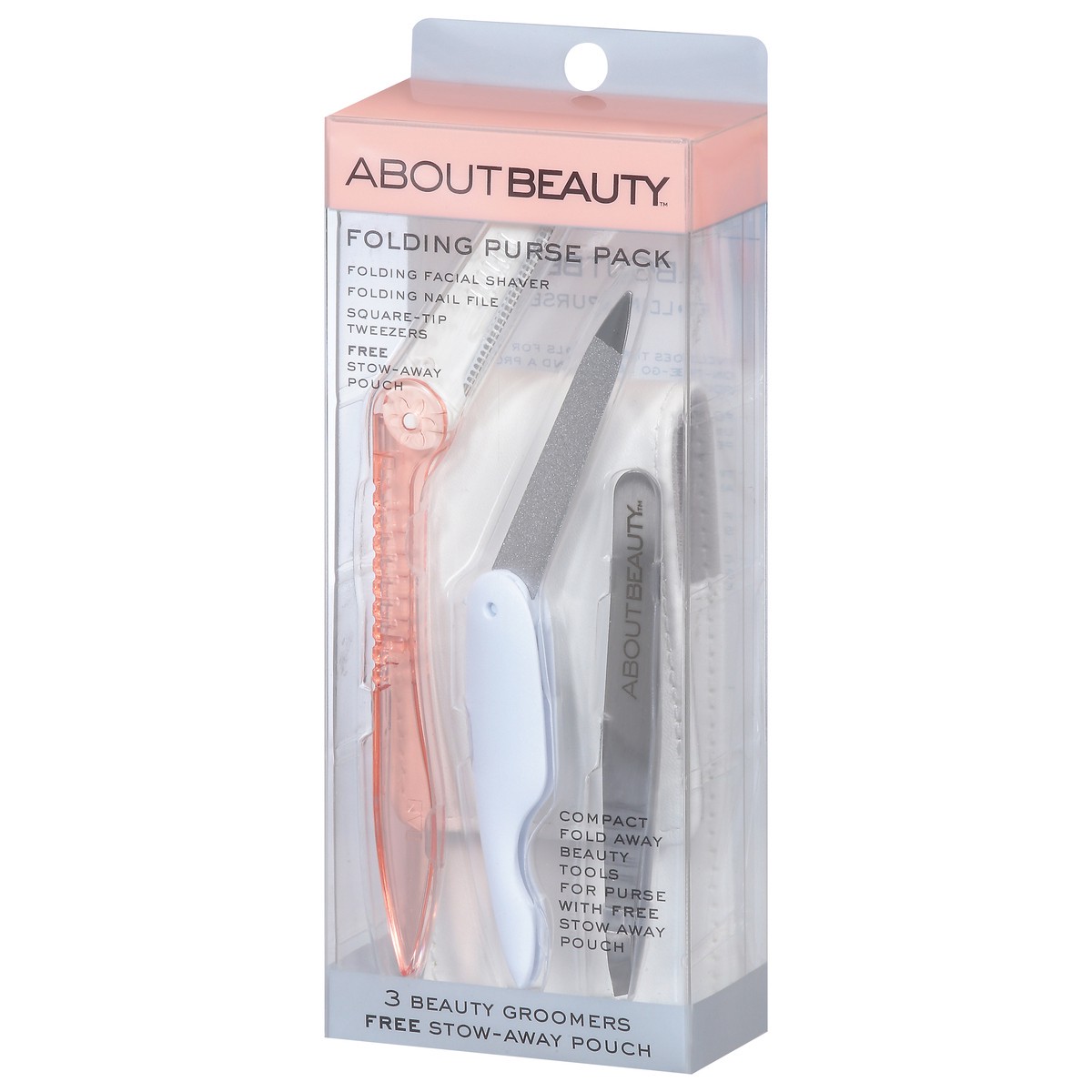 slide 4 of 13, About Beauty Folding Purse Pack 3 ea, 3 ct