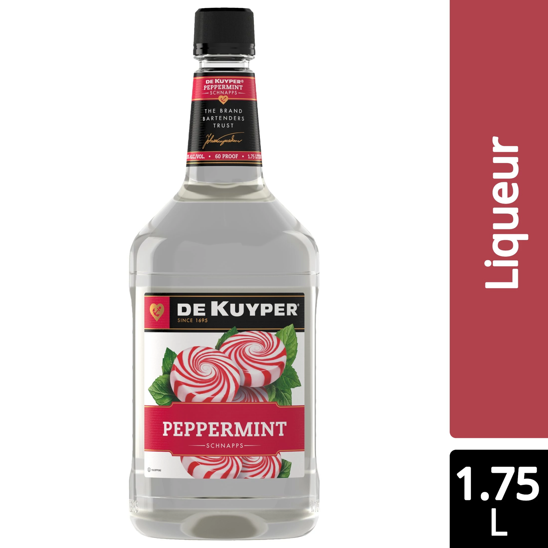 slide 1 of 2, DeKuyper Dekuyper Pepermint Schnapps Pet, 1.75 liter