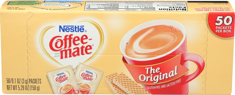 slide 1 of 1, Nestlé Coffee-mate The Original Powder Coffee Creamer, 50 ct; 0.1 oz