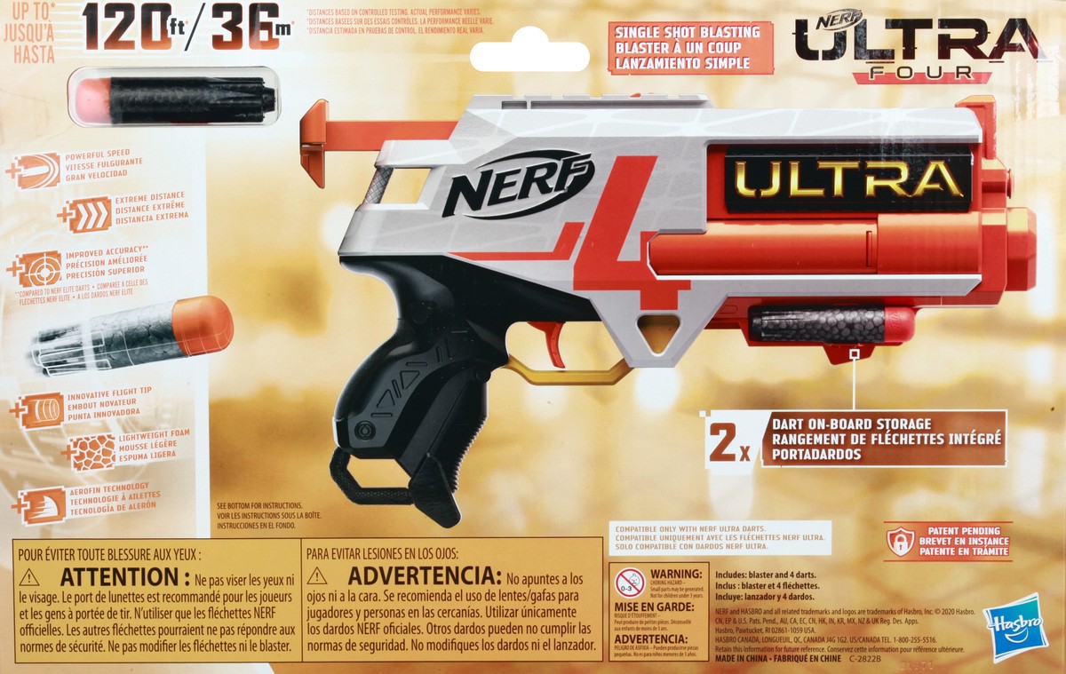 slide 5 of 9, Nerf Ultra Four Blaster, 1 ct