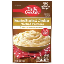 Betty Crocker Roasted Garlic & Cheddar Mashed Potatoes, 4 oz.