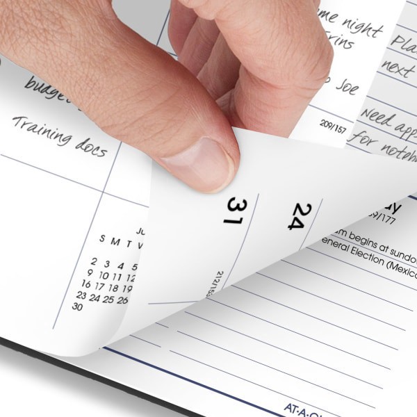 slide 8 of 8, 2024-2025 At-A-Glance Dayminder Academic Weekly/Monthly Small Planner, 5"" X 8"", Charcoal, July To June, 1 ct