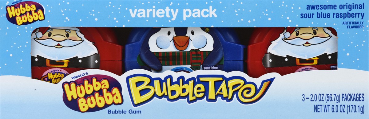 slide 3 of 6, HUBBA BUBBA Bubble Gum Christmas Candy, 3 Ct Variety Pack, 3 ct