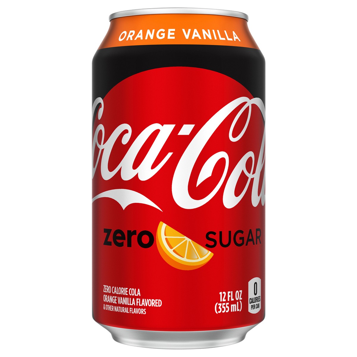 slide 1 of 5, Coca-Cola Orange Vanilla Zero Sugar Can\, 12 fl oz, 12 oz