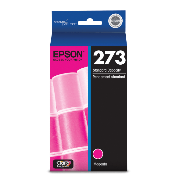 slide 1 of 3, Epson Claria, Premium 273 Cyan Ink Cartridge (T273220-S), 1 ct