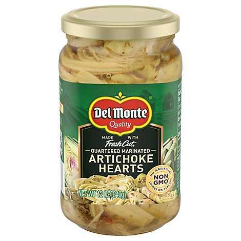 slide 1 of 1, Del Monte Quartered Marinated Artichoke Hearts Jar - 12 Oz, 12 oz