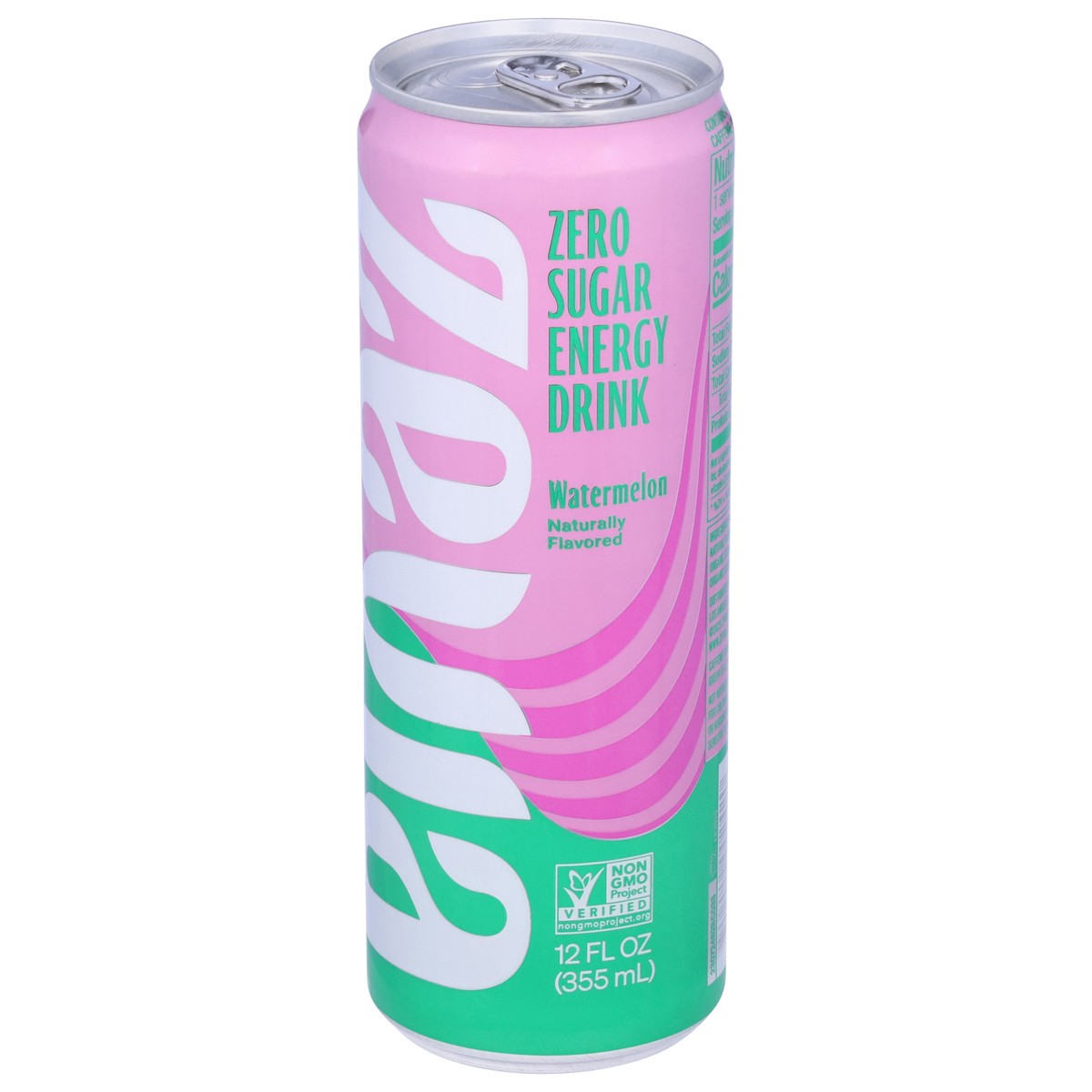 slide 5 of 9, Zevia Zero Sugar Watermelon Energy Drink - 12 fl oz, 