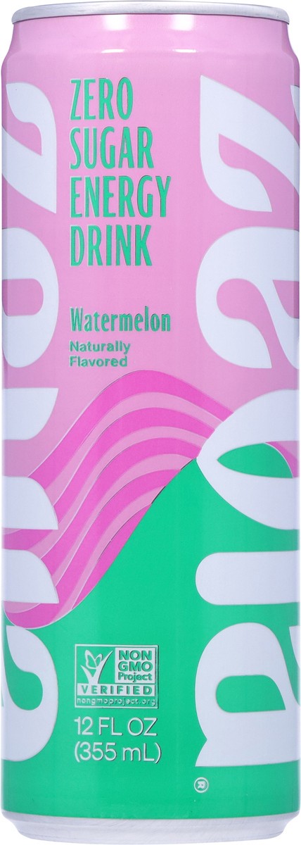 slide 3 of 9, Zevia Zero Sugar Watermelon Energy Drink - 12 fl oz, 
