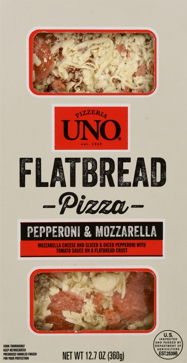 slide 14 of 14, Pizzeria Uno Pepperoni & Mozarella Flatbread Pizza 12.7 oz, 12.7 oz