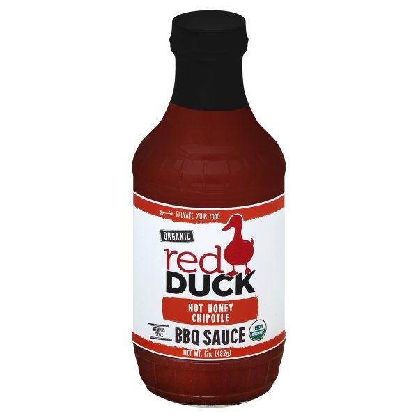 slide 1 of 1, Red Duck Hot Honey Chipotle BBQ Sauce, 17 oz