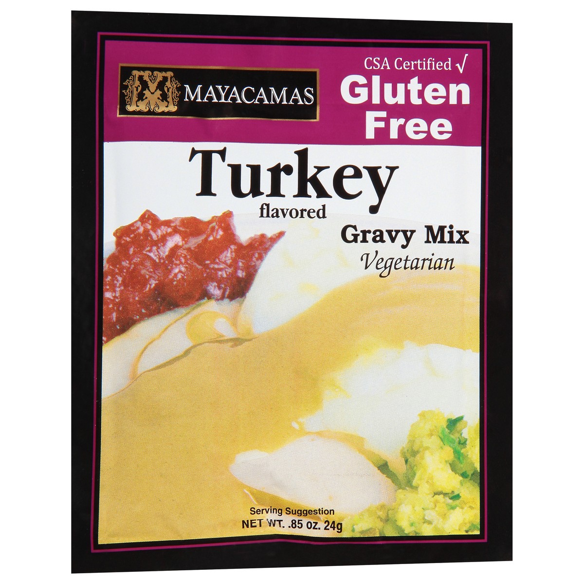 slide 5 of 9, Mayacamas Gluten Free Vegetarian Turkey Flavored Gravy Mix 0.85 oz, 0.85 oz