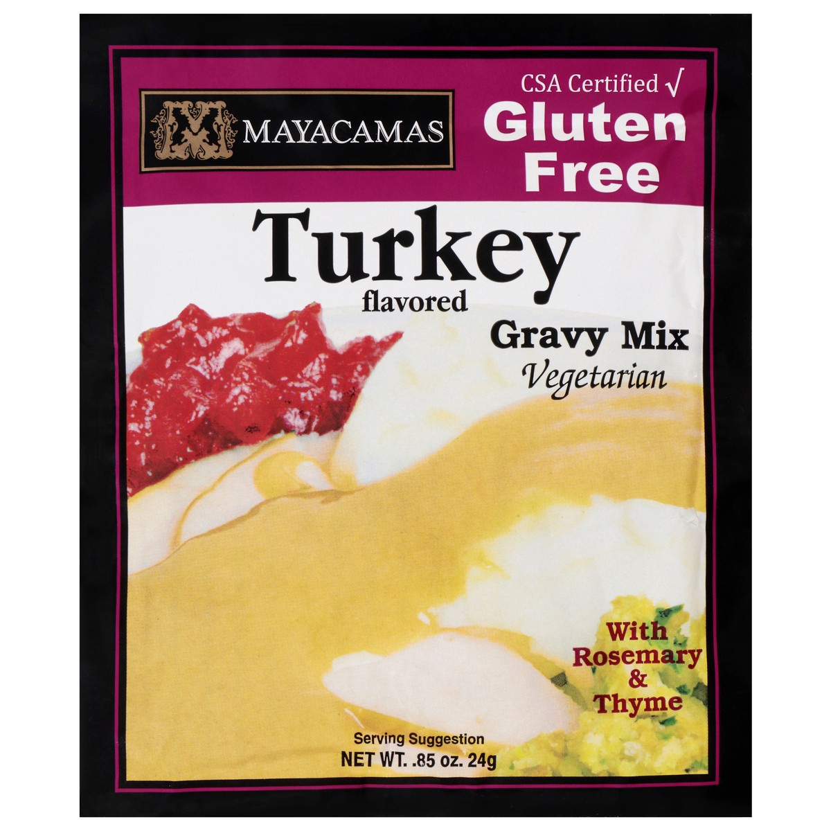 slide 1 of 9, Mayacamas Gluten-Free Vegetarian Turkey Flavored Gravy Mix 0.85 oz, 0.7 oz
