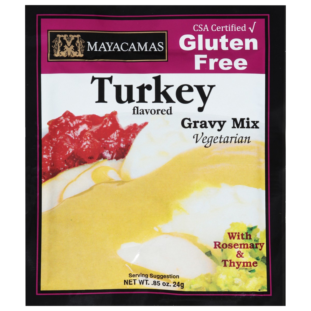 slide 1 of 9, Mayacamas Gluten Free Vegetarian Turkey Flavored Gravy Mix 0.85 oz, 0.85 oz