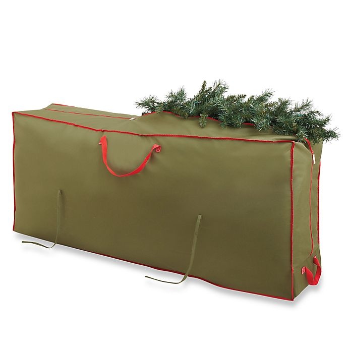 slide 1 of 1, Real Simple Holiday Deluxe Tree Storage Bag with Wheels, 1 ct