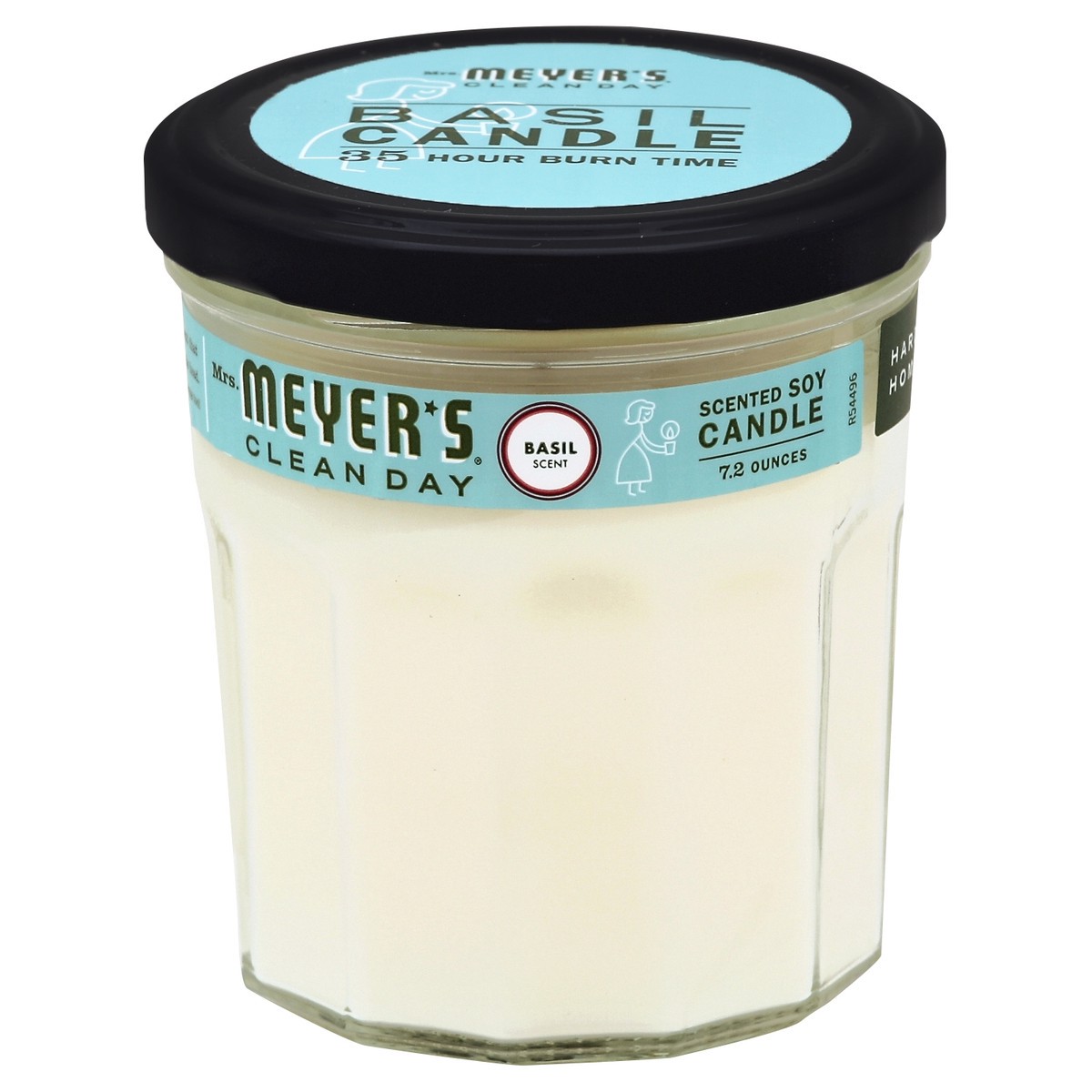 slide 2 of 2, Mrs. Meyer's Clean Day Scented Soy Candle, Large, Basil Scent, 7.2 Ounce Candle, 7.2 oz