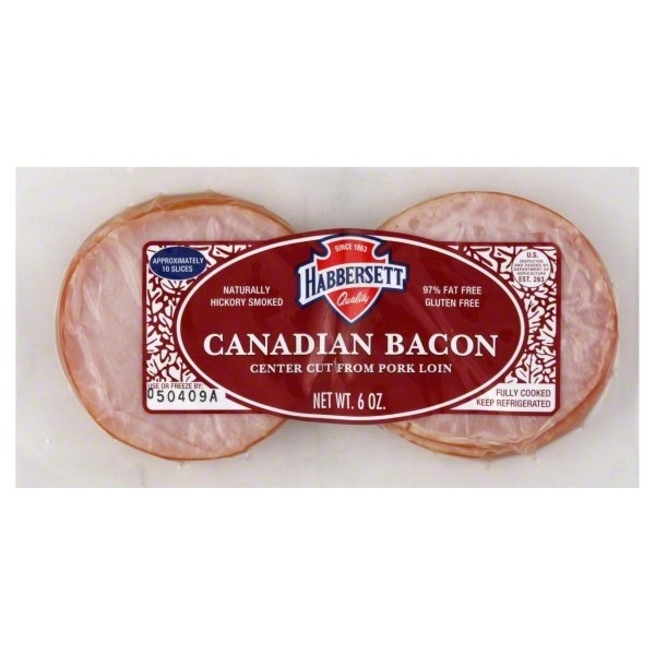 slide 1 of 1, Habbersett Canadian Bacon, 6 oz