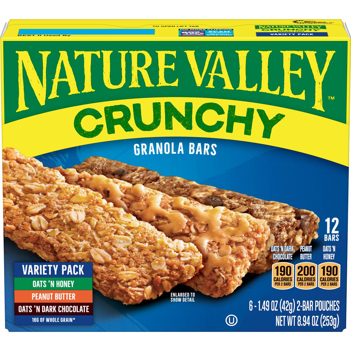 slide 1 of 2, Nature Valley Variety Pack Granola Bars Crun, 8.94 oz