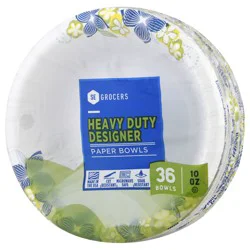 SE Grocers Paper Bowls Heavy Duty Designer