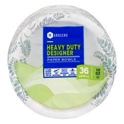 SE Grocers Paper Bowls Heavy Duty Designer