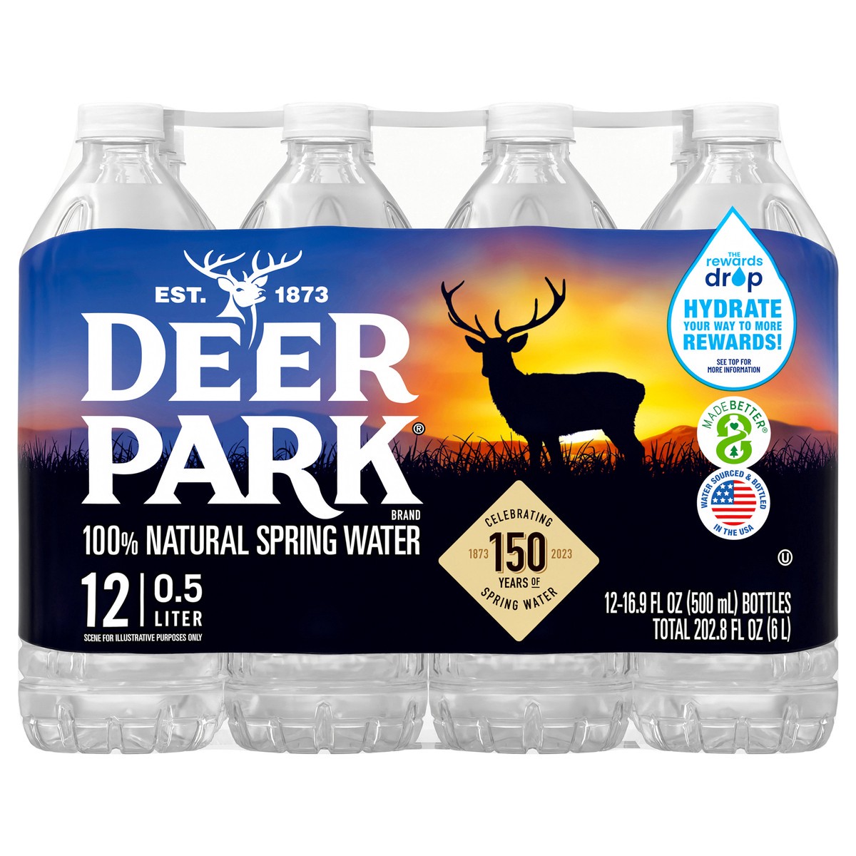 slide 1 of 5, DEER PARK Brand Spring Water, 16.9-ounce plastic bottles (Pack of 12), 12 ct