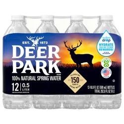 DEER PARK Brand Spring Water, 16.9-ounce plastic bottles (Pack of 12)