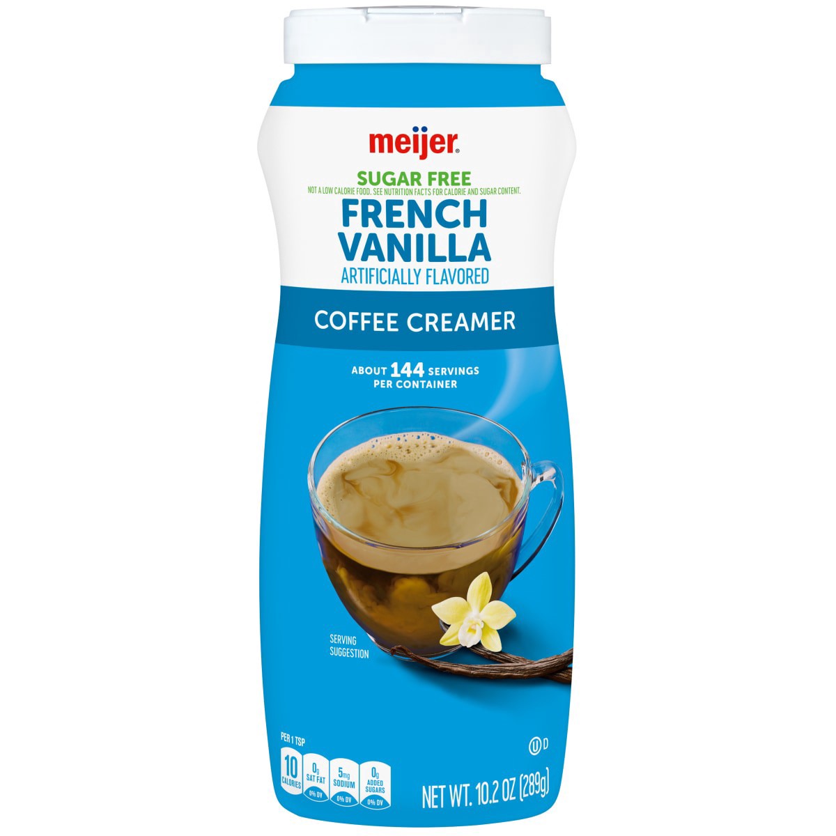 slide 1 of 1, Meijer Sugar Free French Vanilla Coffee Creamer, 10.2 oz
