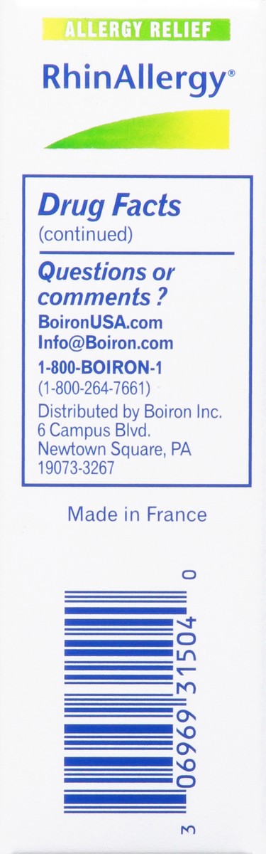 slide 3 of 9, Boiron Usa Rhinallergy (Sabadil), 60 ct