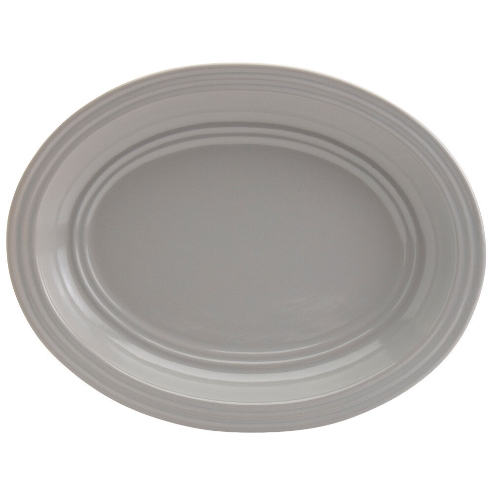slide 1 of 2, Dash Of That Grace Oval Serving Platter - Silver, 1 ct