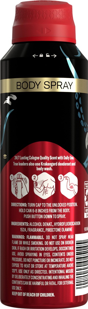 slide 3 of 3, Old Spice Aluminum Free Body Spray for Men, Krakengard, 5.1 Oz, 5.1 oz