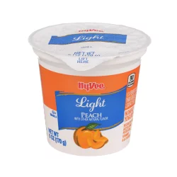 Hy-vee Peach Light Nonfat Yogurt