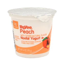 Hy-vee Peach Light Nonfat Yogurt