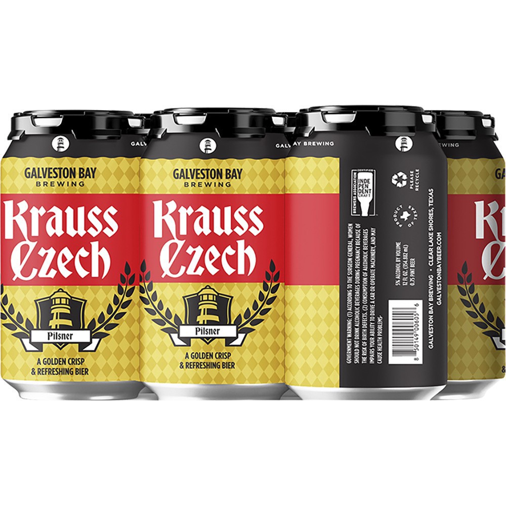 slide 1 of 1, Galveston Bay Kraus-Czech Pilsner, 6 ct; 12 oz