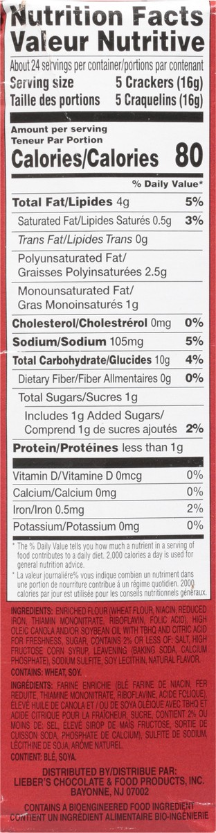 slide 4 of 9, Lieber's Snackers The All Purpose Cracker 4 ea, 13.7 oz