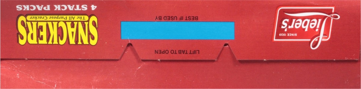 slide 2 of 9, Lieber's Snackers The All Purpose Cracker 4 ea, 13.7 oz