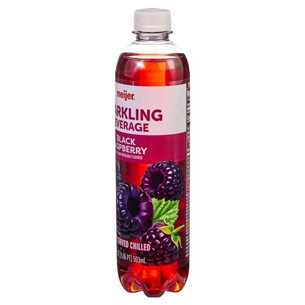 slide 4 of 29, Meijer Sparkling Black Raspberry Beverage - 17 oz, 17 oz