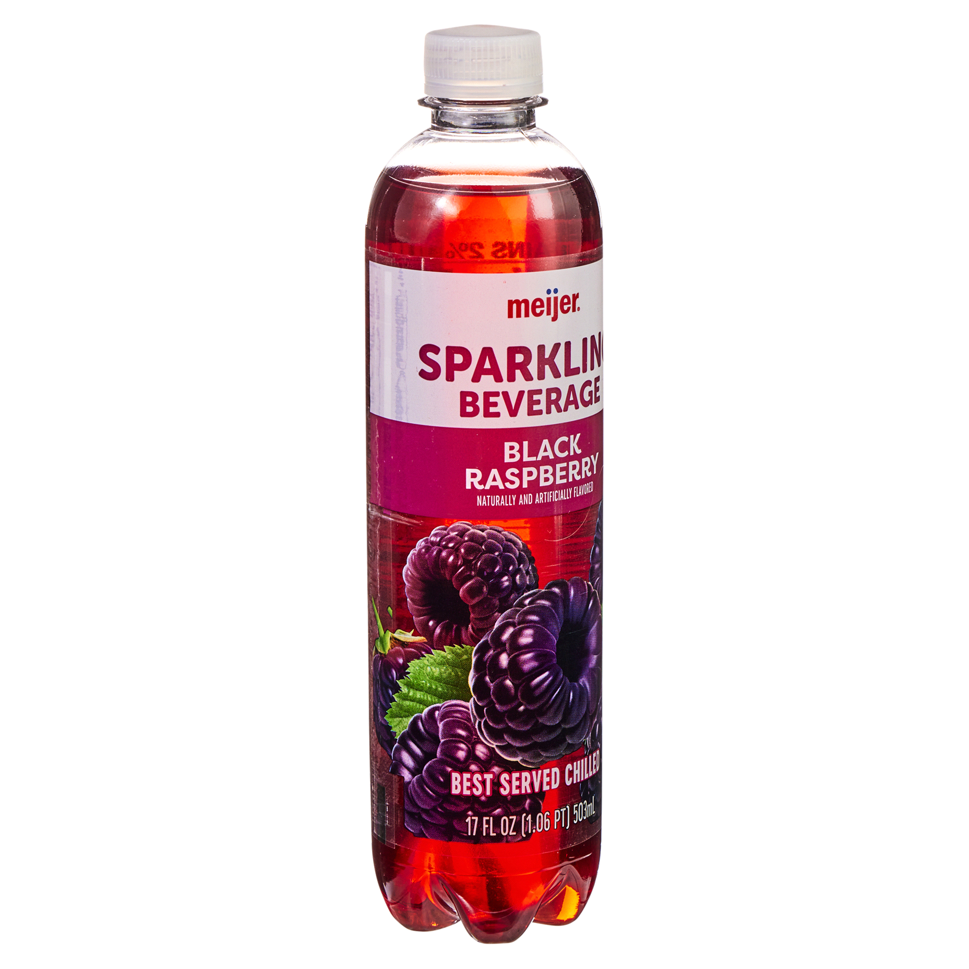 slide 9 of 29, Meijer Sparkling Black Raspberry Beverage - 17 oz, 17 oz