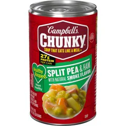 Campbell's Chunky Healthy Request Split Pea Soup With Ham and Natural Smoke Flavor, 19 oz Can