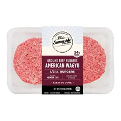 Sunnyside Farms, American Wagyu Ground Beef Burgers