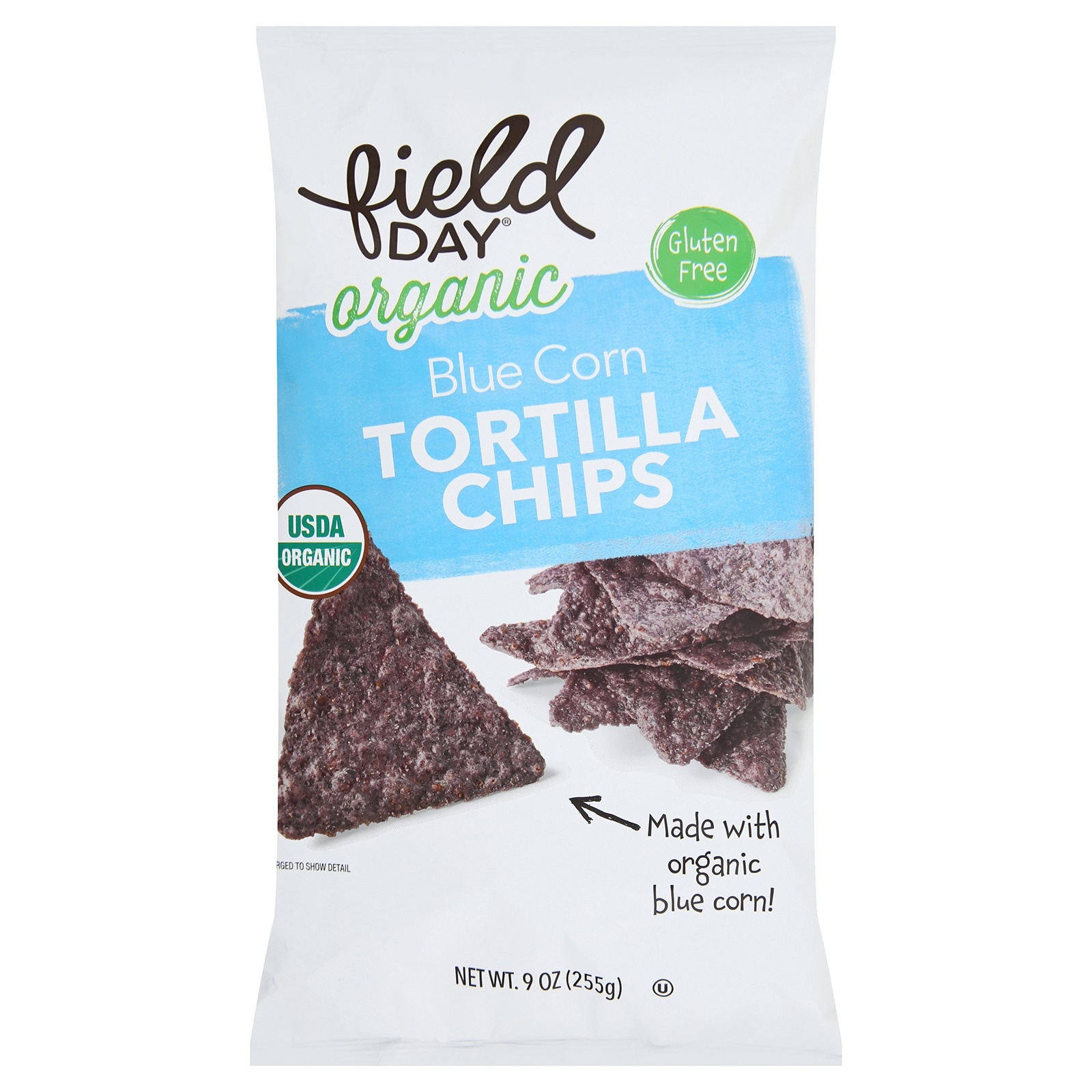 slide 1 of 1, Field Day Organic Blue Corn Tortilla Chips, 1 ct