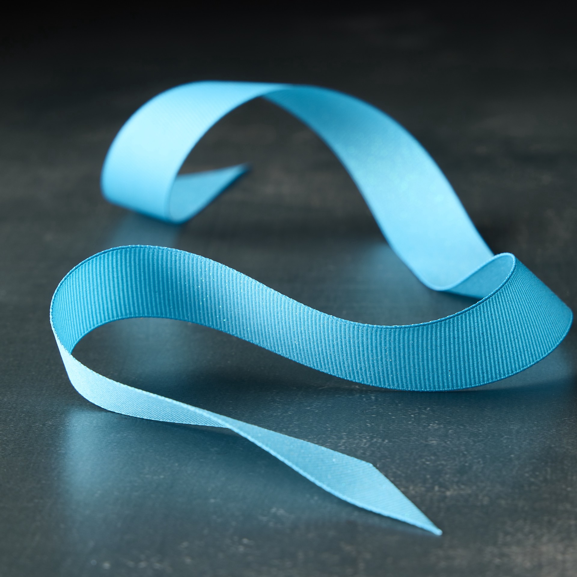 slide 2 of 2, 7/8" X 5yd. Blue Grosgrain Glitter Ribbon By Celebrate It Classic, 7/8 in x 5 yd