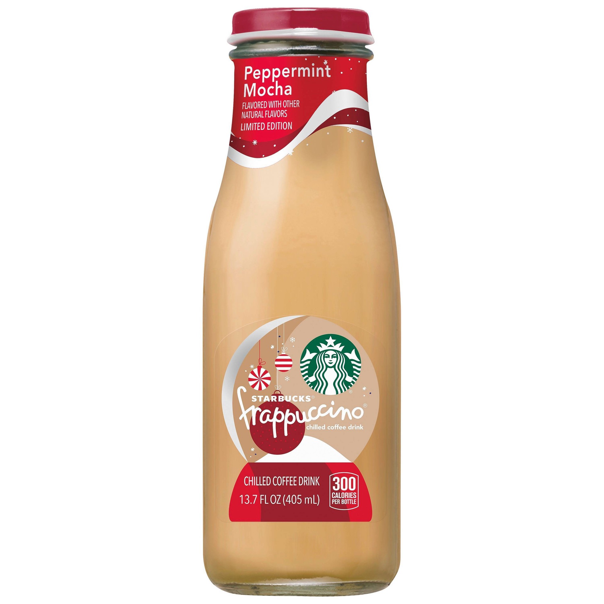 slide 1 of 1, Starbucks Frappuccino Peppermint Mocha Flavored Chilled Coffee Drink, 13.7 oz