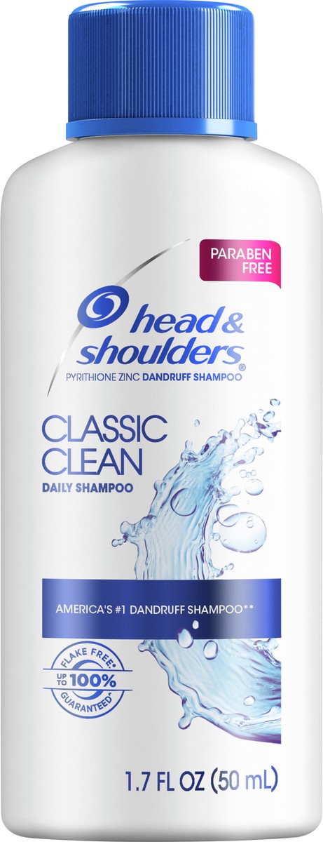 slide 7 of 9, Head & Shoulders Head and Shoulders Dandruff Shampoo, Anti-Dandruff Treatment, Classic Clean for Daily Use, Paraben Free, 1.7 oz, 1.7 fl oz