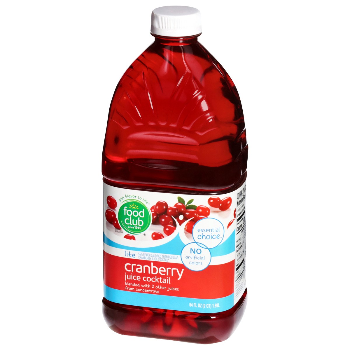 slide 13 of 15, Food Club Lite Cranberry Juice Cocktail - 64 fl oz, 64 fl oz