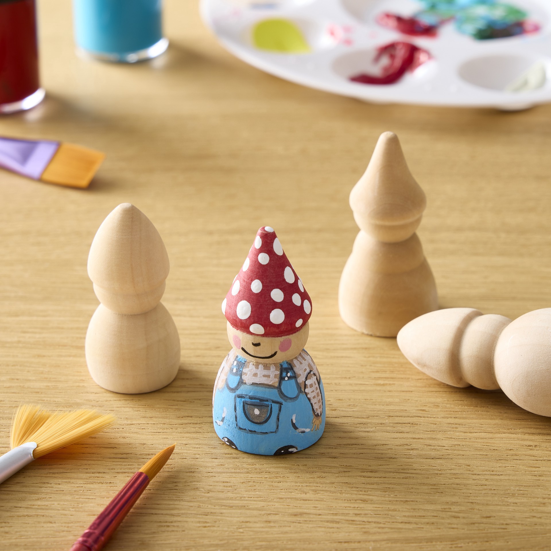 slide 2 of 3, Mixed Gnome Peg Figures By Creatology, 1.1 in