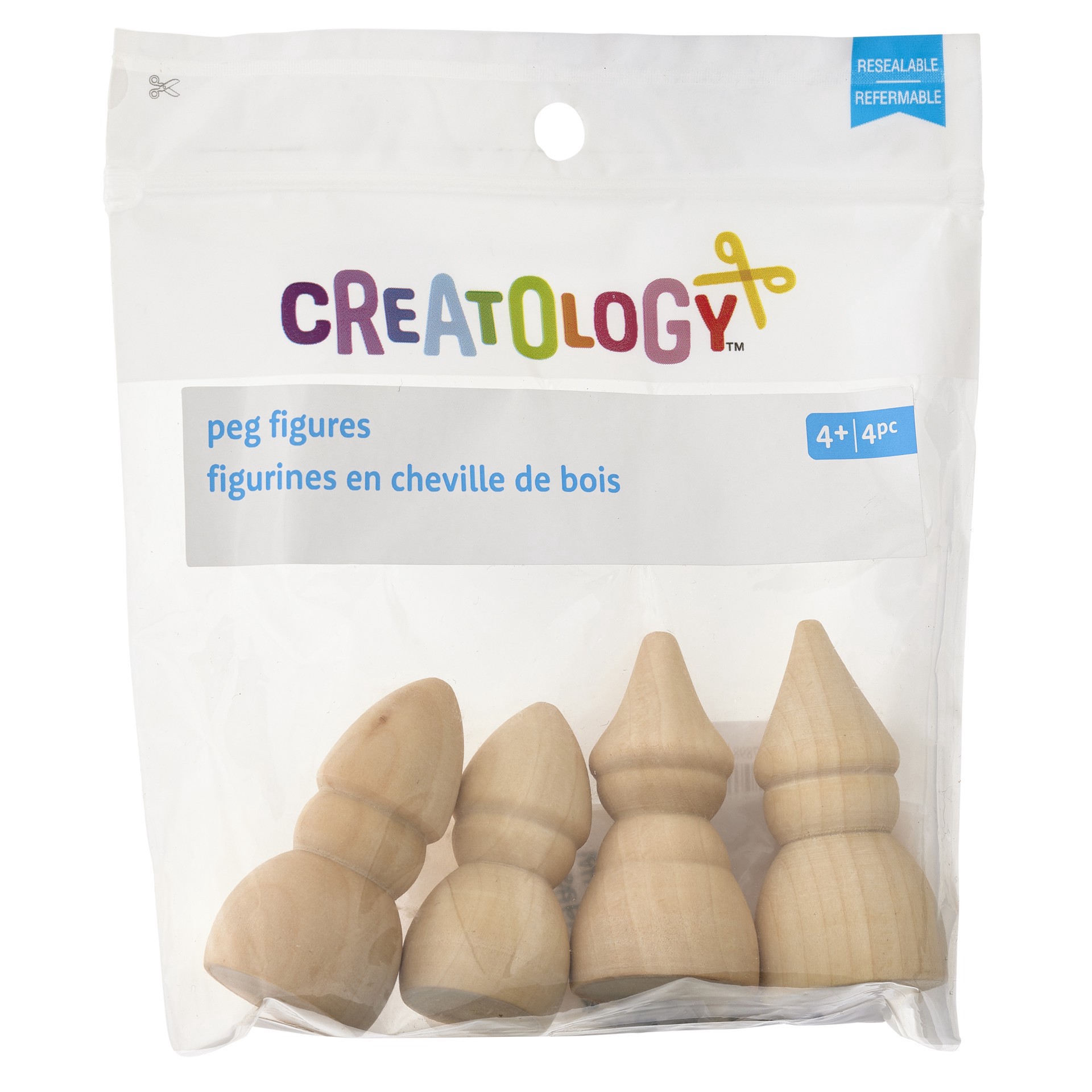 slide 3 of 3, Mixed Gnome Peg Figures By Creatology, 1.1 in